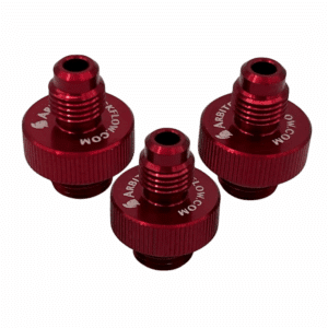 1/4″ Aluminum Quick Test Fittings (set of 3)